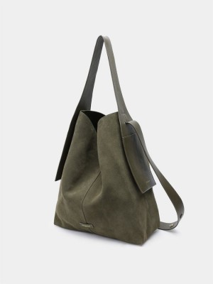 Women's Songmont Drippy Large Tote Bags Green | KST1511GS