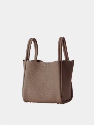 Women's Songmont Song Large Bags Grey Brown | BOJ7097PC